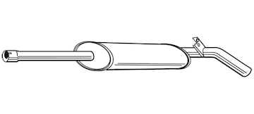 Střední tlumič výfuku WALKER 23041