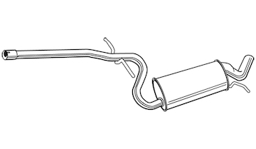 Střední tlumič výfuku WALKER 23044