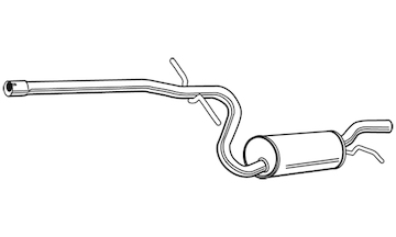 Střední tlumič výfuku WALKER 23046
