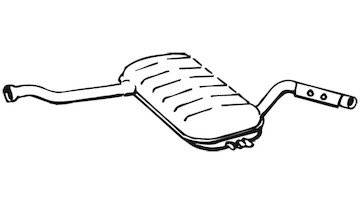 Střední tlumič výfuku WALKER 23047