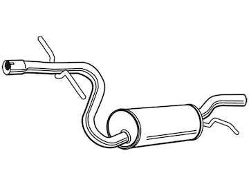 Střední tlumič výfuku WALKER 23048