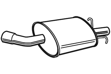 Zadní tlumič výfuku WALKER 23051