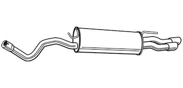 Zadní tlumič výfuku WALKER 23052