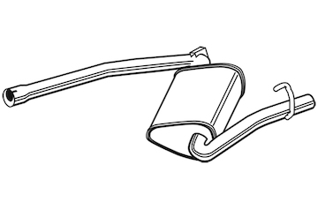 Střední tlumič výfuku WALKER 23054
