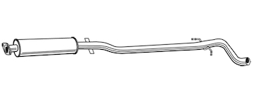 Střední tlumič výfuku WALKER 23056