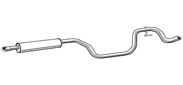 Střední tlumič výfuku WALKER 23057