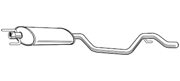Střední tlumič výfuku WALKER 23058