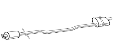 Zadní tlumič výfuku WALKER 23066