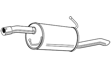 Zadní tlumič výfuku WALKER 23070