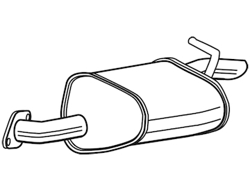 Zadní tlumič výfuku WALKER 23079