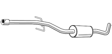 Střední tlumič výfuku WALKER 23085