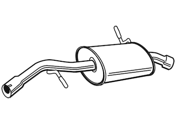 Zadní tlumič výfuku WALKER 23087