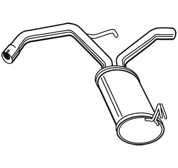 Zadní tlumič výfuku WALKER 23093