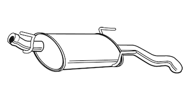 Zadní tlumič výfuku WALKER 23097