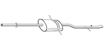Zadní tlumič výfuku WALKER 23105