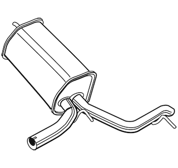 Zadní tlumič výfuku WALKER 23115