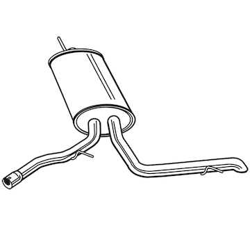 Zadní tlumič výfuku WALKER 23116