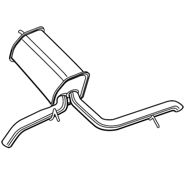 Zadní tlumič výfuku WALKER 23118