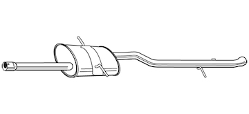 Zadní tlumič výfuku WALKER 23121