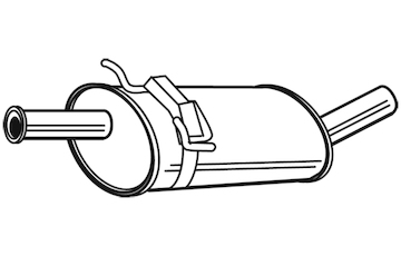 Střední tlumič výfuku WALKER 23124