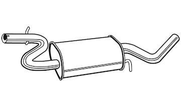 Střední tlumič výfuku WALKER 23130