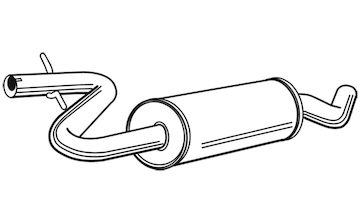 Střední tlumič výfuku WALKER 23134