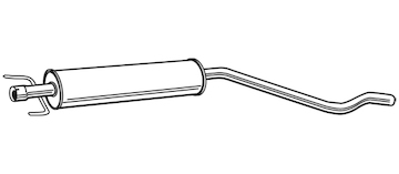 Střední tlumič výfuku WALKER 23140