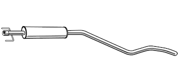 Střední tlumič výfuku WALKER 23141