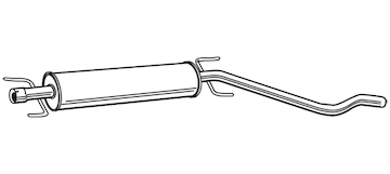 Střední tlumič výfuku WALKER 23144