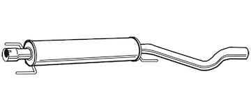 Střední tlumič výfuku WALKER 23149