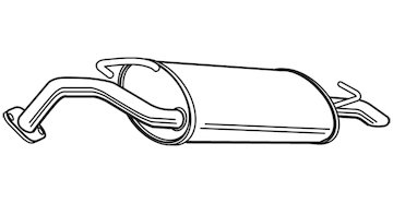 Zadní tlumič výfuku WALKER 23156