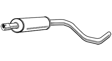 Střední tlumič výfuku WALKER 23166