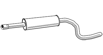 Střední tlumič výfuku WALKER 23167