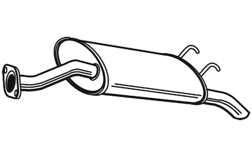 Zadní tlumič výfuku WALKER 23189