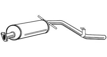 Zadní tlumič výfuku WALKER 23193