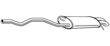 Zadní tlumič výfuku WALKER 23199