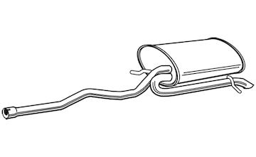 Zadní tlumič výfuku WALKER 23205