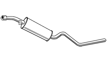 Střední tlumič výfuku WALKER 23207