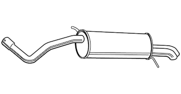 Zadní tlumič výfuku WALKER 23208