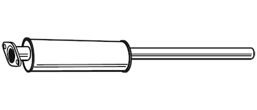Střední tlumič výfuku WALKER 23210