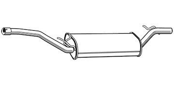 Zadní tlumič výfuku WALKER 23211