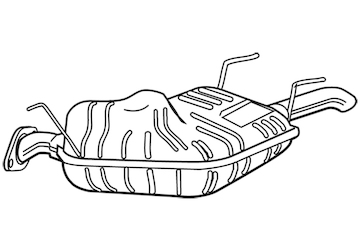 Zadní tlumič výfuku WALKER 23214