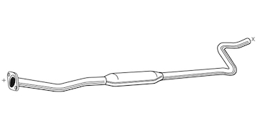 Střední tlumič výfuku WALKER 23215