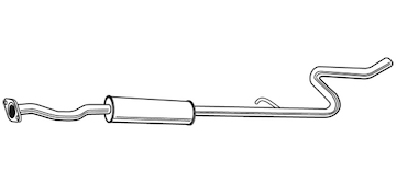 Střední tlumič výfuku WALKER 23216