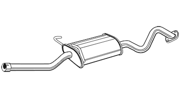 Střední tlumič výfuku WALKER 23220