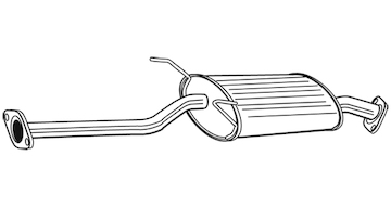 Střední tlumič výfuku WALKER 23221