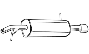 Zadní tlumič výfuku WALKER 23223