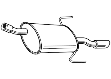Zadní tlumič výfuku WALKER 23229