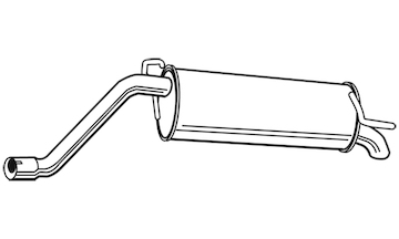 Zadní tlumič výfuku WALKER 23250