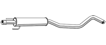 Střední tlumič výfuku WALKER 23253